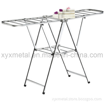High Class Portable Folding Stainless Steel Clothing Garment Cloth Coat Clothes Drying Rack